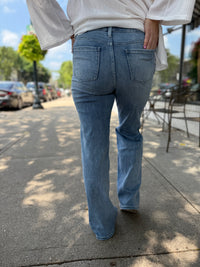 Distressed Wide Leg Jeans