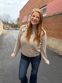 Floral Vine Sweater