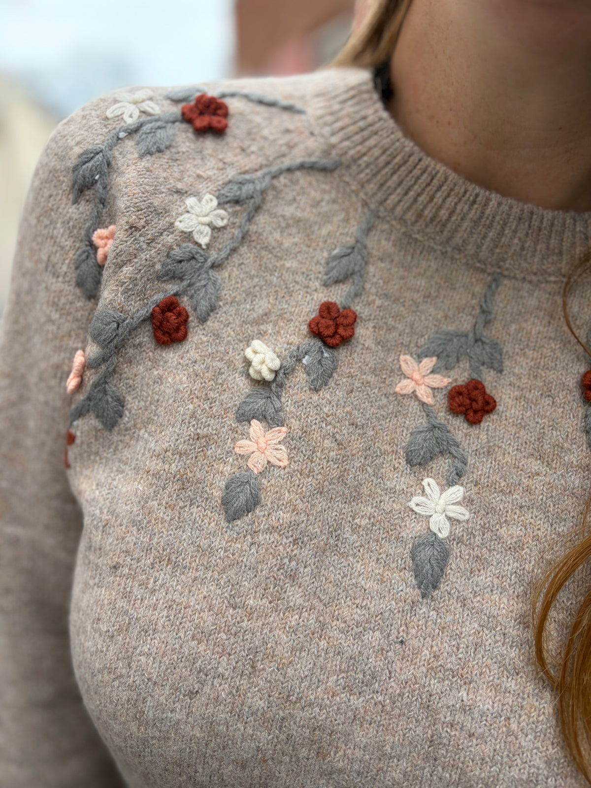 Floral Vine Sweater