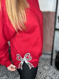 Scarlet Bow Crewneck