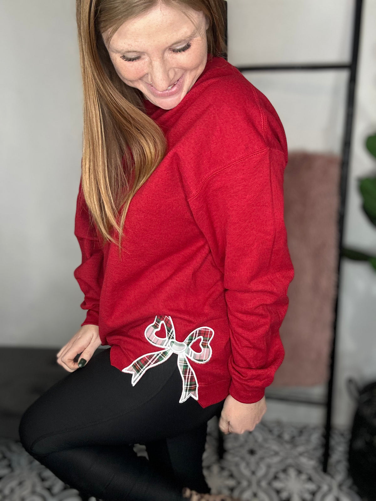 Scarlet Bow Crewneck