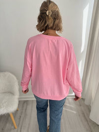 Pink Holly Jolly Christmas Pullover