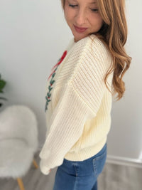 Christmas Wreath Knit Sweater
