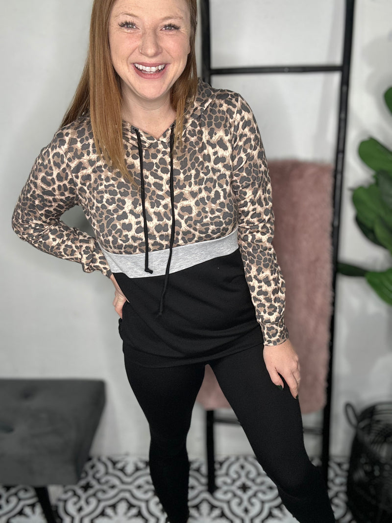 Leopard Casual Hoodie