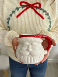 Red Hat Santa Coffee Mug