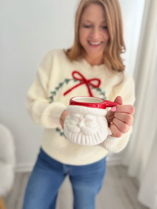 Red Hat Santa Coffee Mug