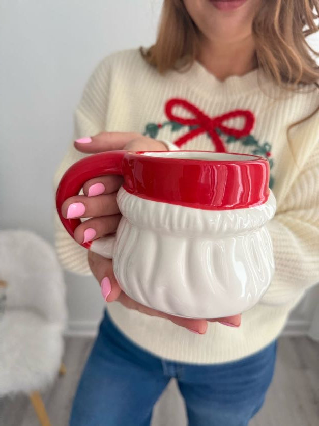 Red Hat Santa Coffee Mug