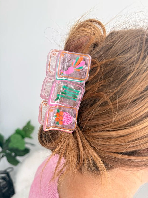 Mahjong Tiles Claw Clip
