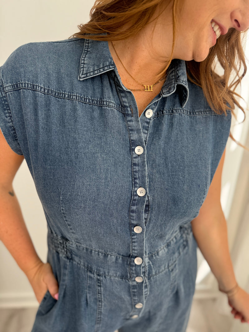 Sutton Short Sleeve Jumpsuit