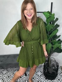 Green Detailed Dress
