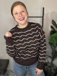 Chocolate Confetti Knit Sweater