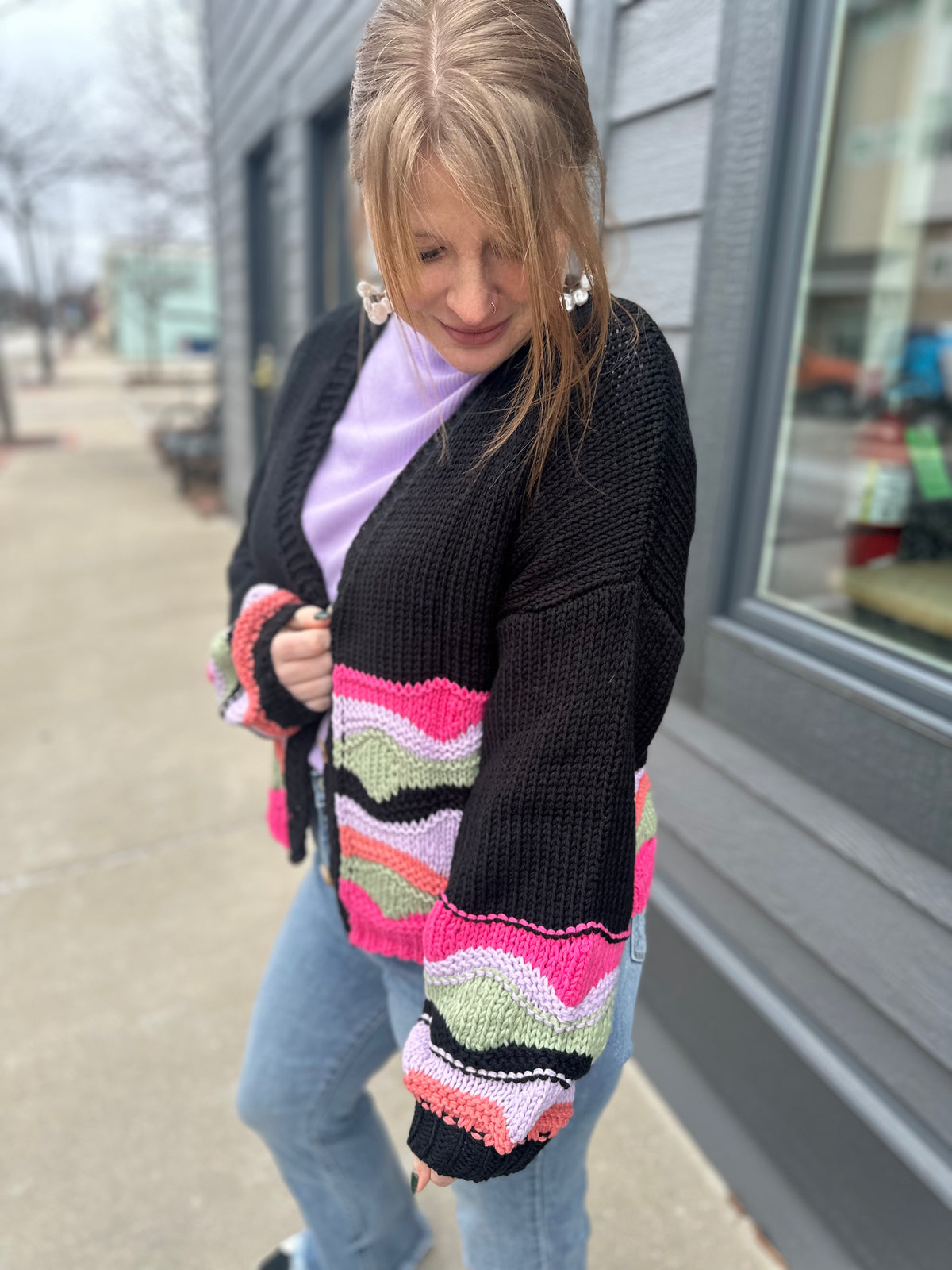 Pops Of Color Cardigan