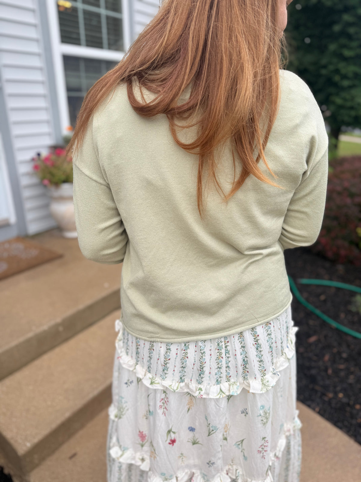 Moss Button Up Cardigan