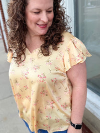 Buttercup Bloom Top -Plus Size