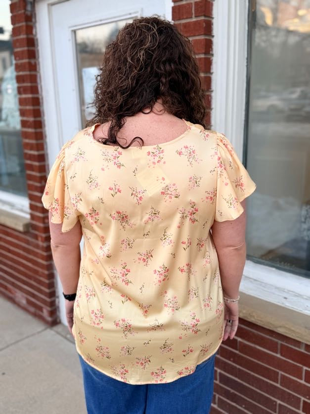 Buttercup Bloom Top -Plus Size