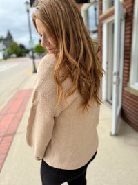 Soft Brushed Bow Knit Sweater