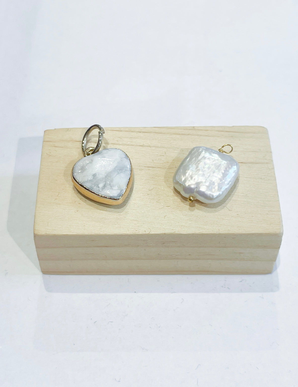 Square Stone Charms