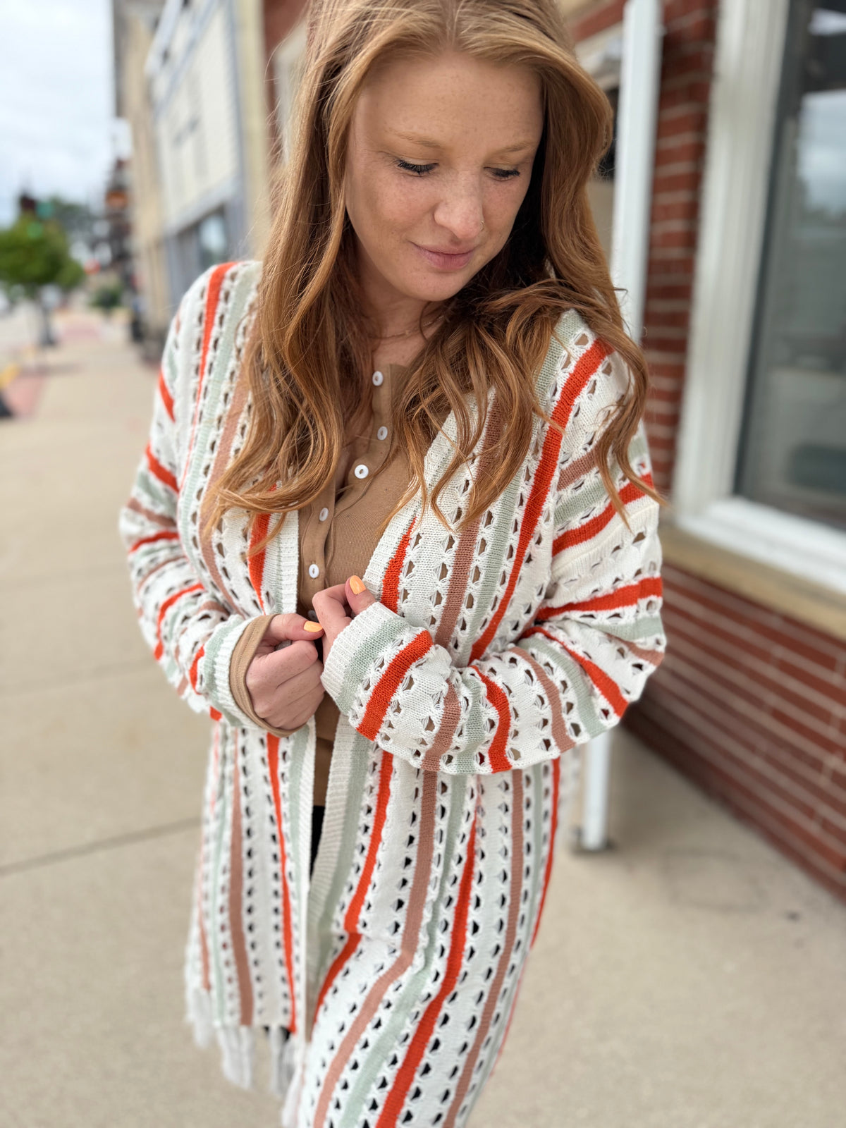 Alyssa Open Knit Cardigan