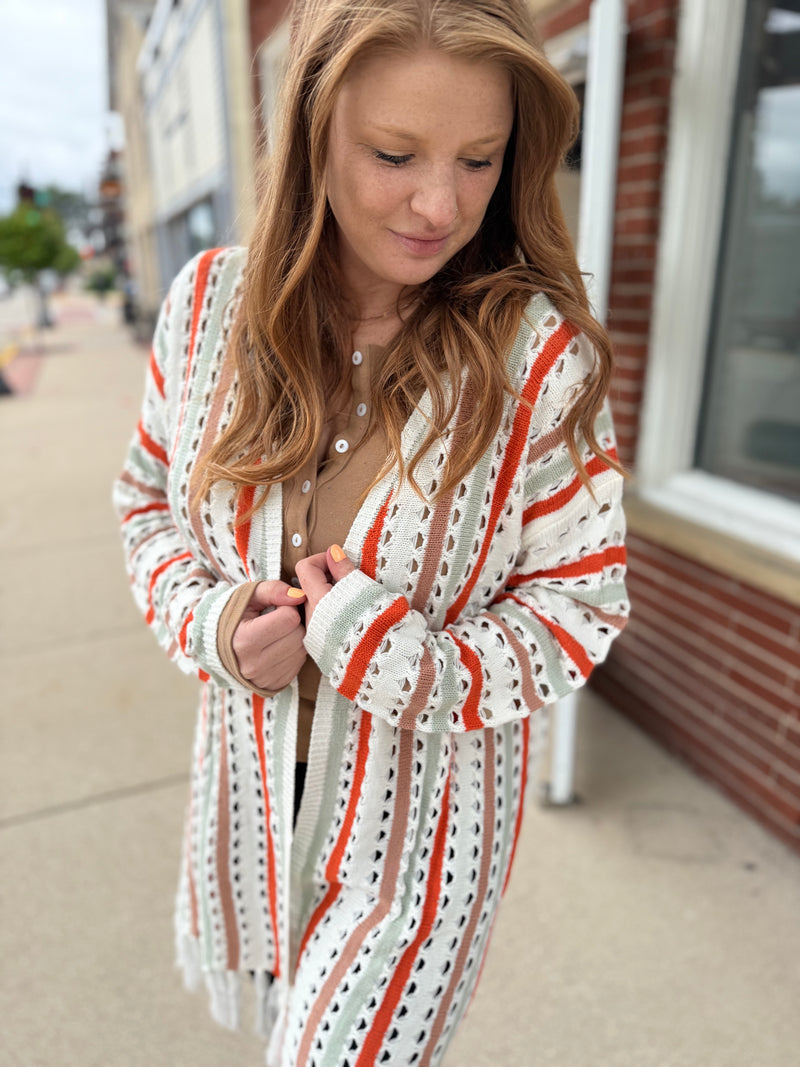 Alyssa Open Knit Cardigan