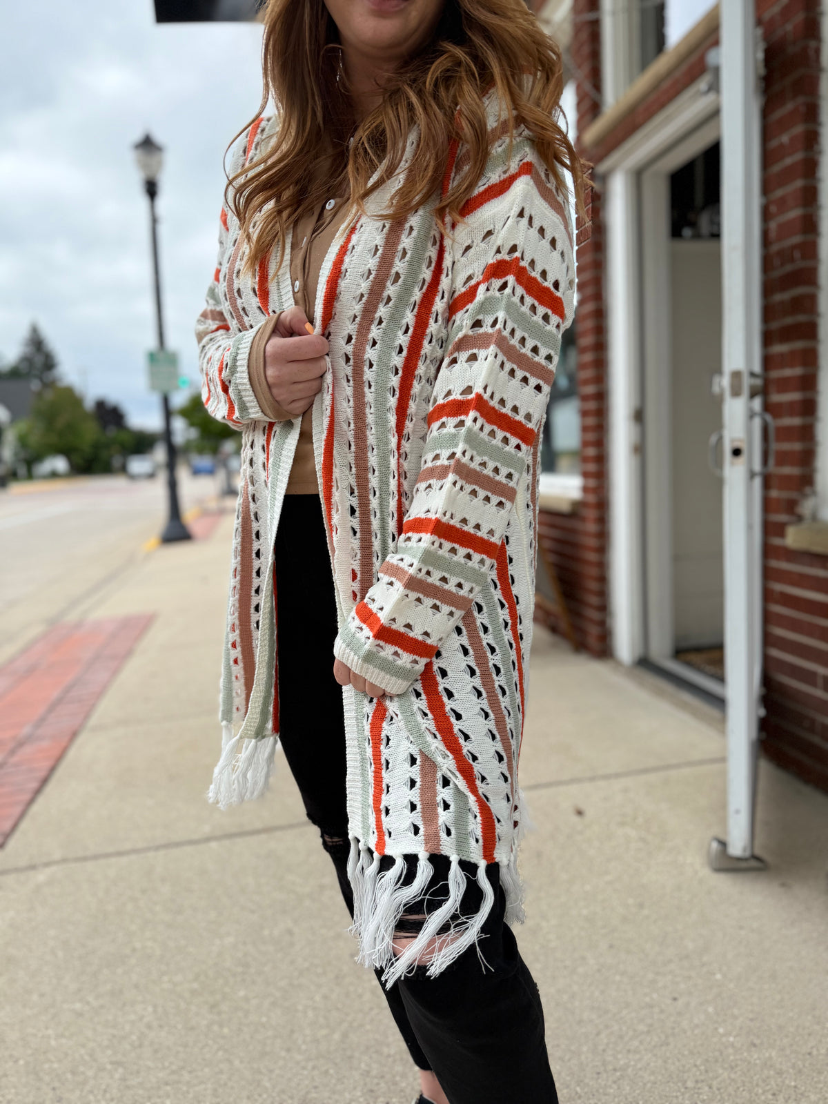 Alyssa Open Knit Cardigan