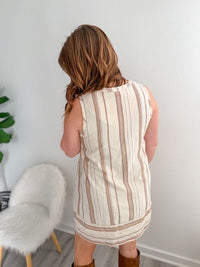 Sahara Stripe Mini Dress