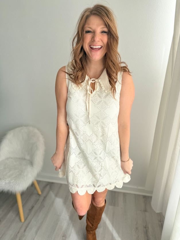 Heirloom Lace Ruffle Dress
