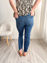 High Rise Button Fly Skinny Jean