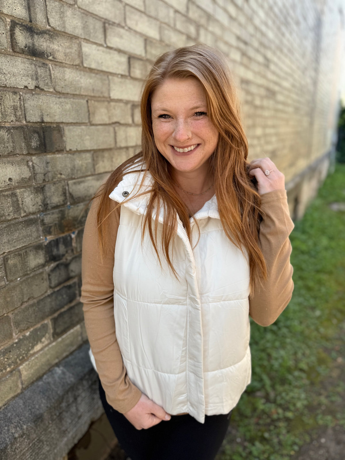 Classic Puffer Vest - Ivory