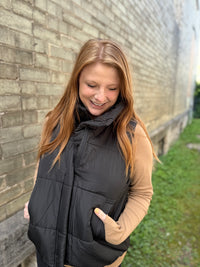 Classic Puffer Vest - Black