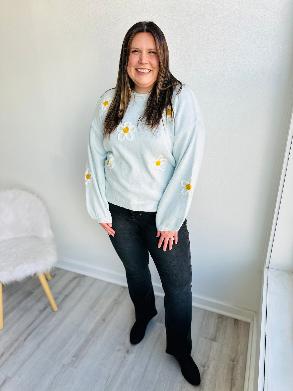 Robin Floral Embroidered Sweater