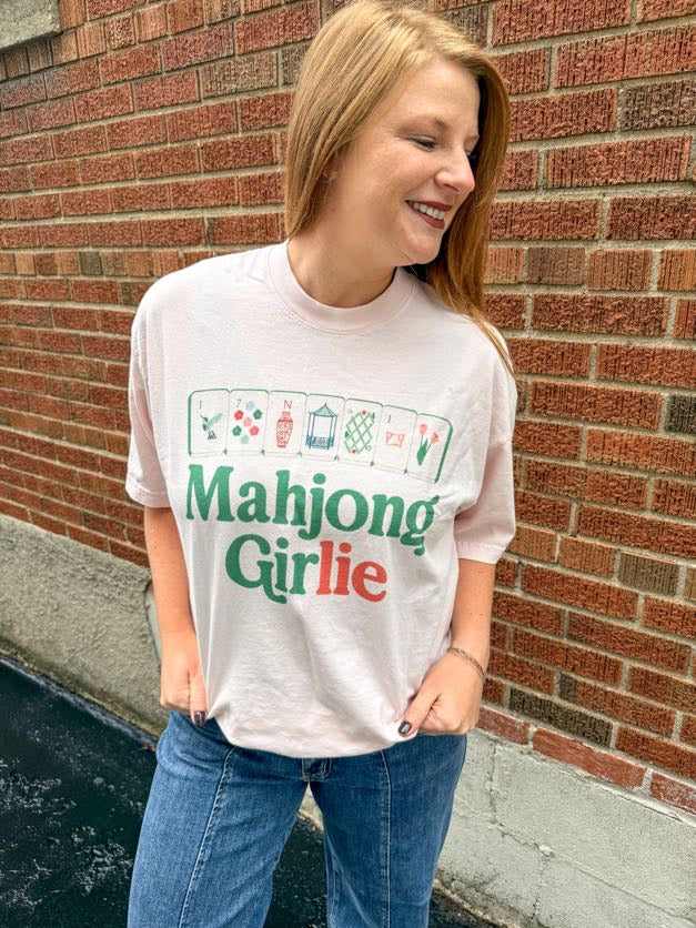 Mahjong Girlie Graphic Tee