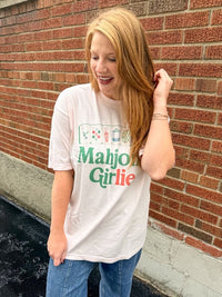 Mahjong Girlie Graphic Tee
