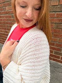 Ivory Cozy Knit Cardigan