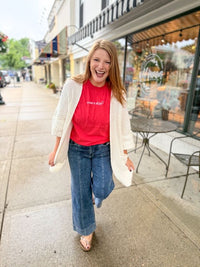 Ivory Cozy Knit Cardigan
