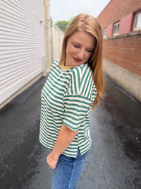 Greenline Stripe Top