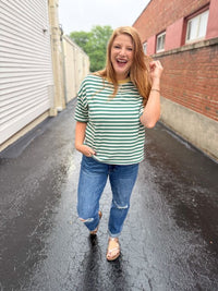 Greenline Stripe Top