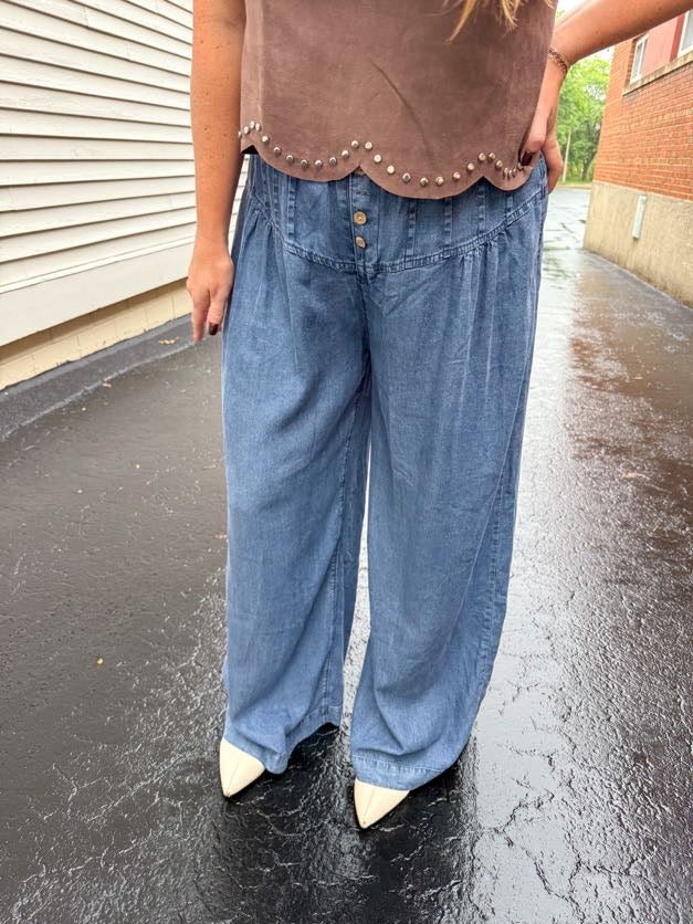 Blue Horizon Wide Leg Pants
