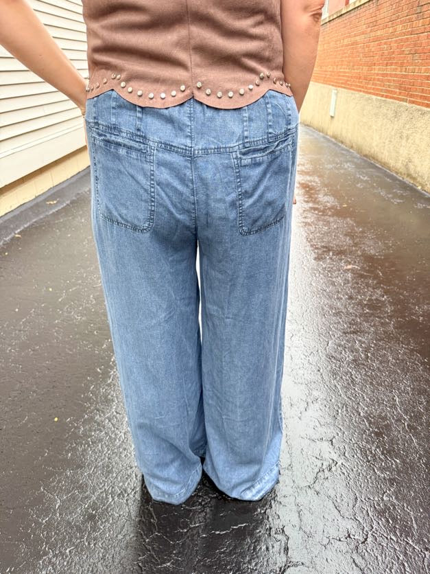 Blue Horizon Wide Leg Pants