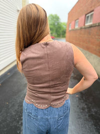 Saddle And Studs Top
