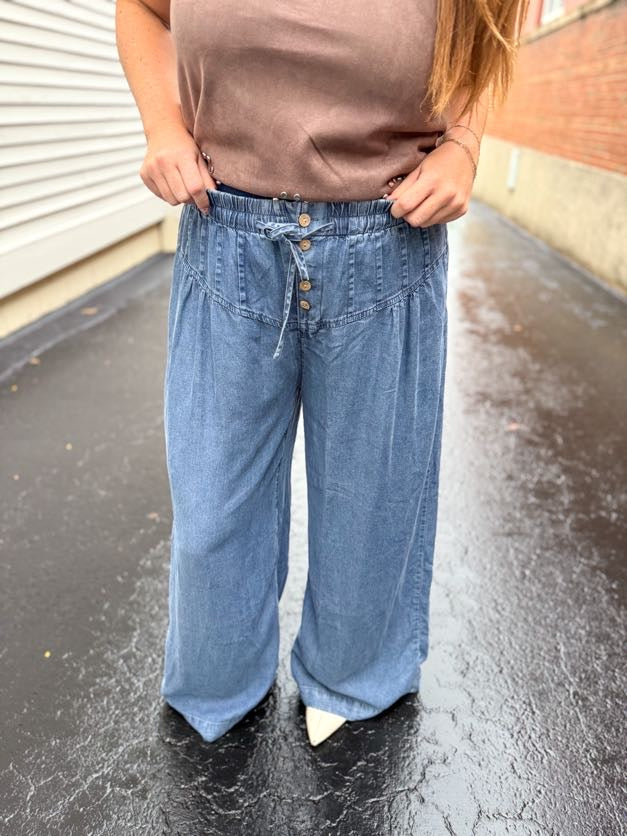 Blue Horizon Wide Leg Pants