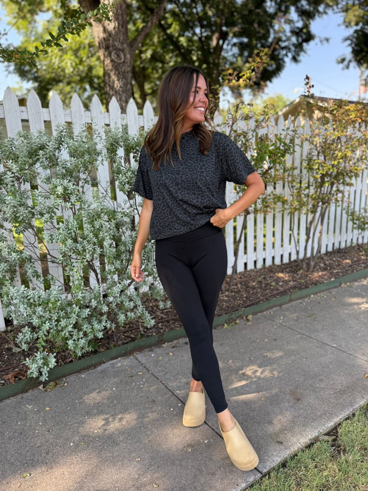Boxy Leopard Tee —PREORDER