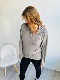 Hacci Olive Cowl Neck Pullover