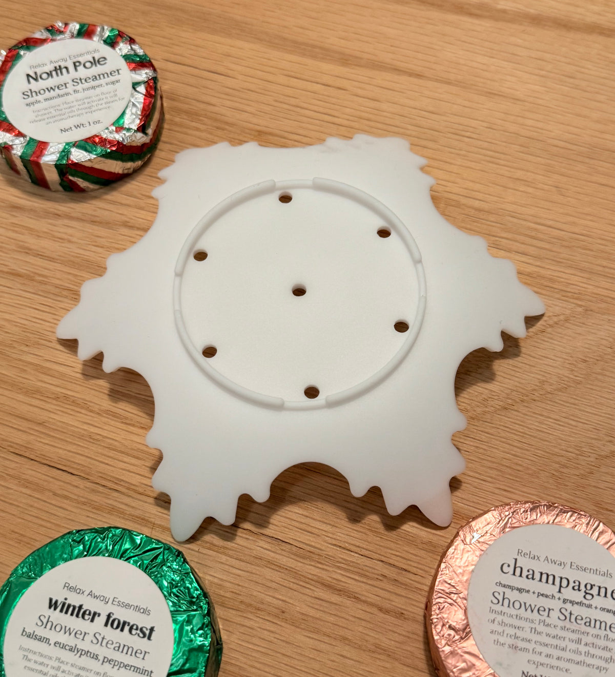 Silicone Tray - Snowflake - White