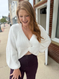 Allie Cross Sweater