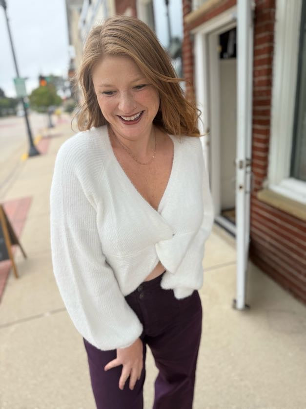 Allie Cross Sweater