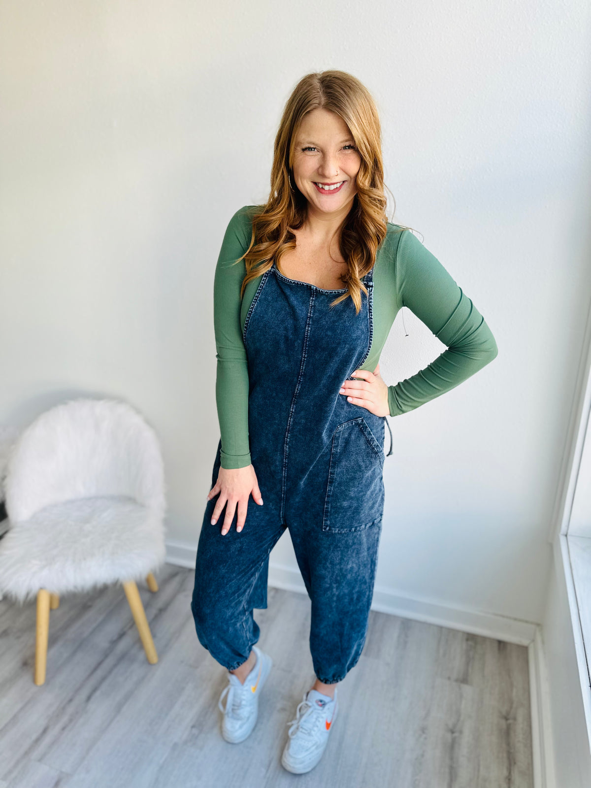 Meredith Denim Cotton Overalls