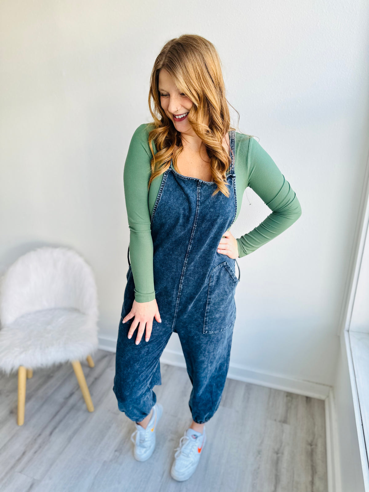 Meredith Denim Cotton Overalls