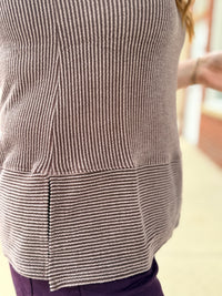 Chocolate Ribbed Tank Top