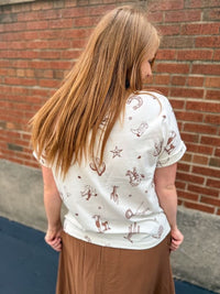 Cowgirl Doodle Tee