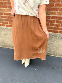 Desert Bird Midi Skirt